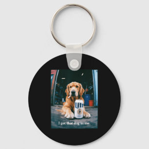 Got that dog in funny golden retriever smoking key ring