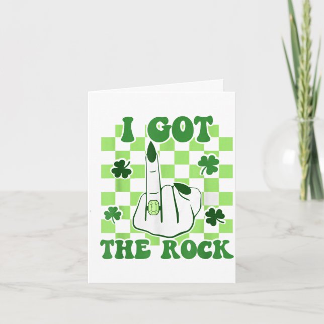 Got the rock st patricks day bachelorette party card (Front)