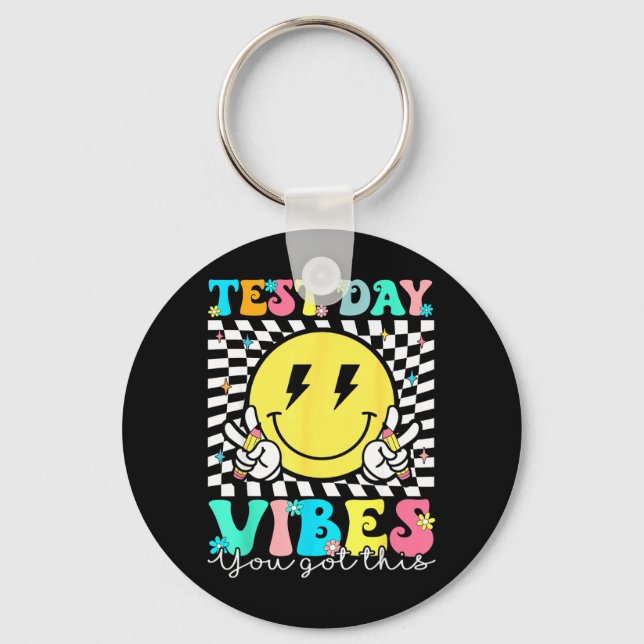 Got This Test Day State Testing Teacher Staar Test Key Ring (Front)