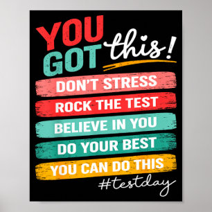 Got This Test Day State Testing Teacher Staar Test Poster