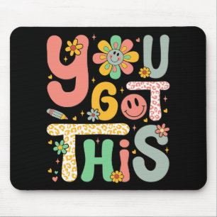Got This Testing Day Groovy Motivational Teacher S Mouse Pad