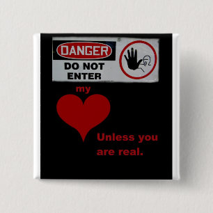Got to be real 15 cm square badge