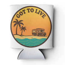 Got To Live Retro Sunset Can Cooler - RV Camping G