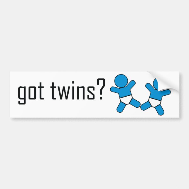 got twins bumper sticker! sticker (Front)