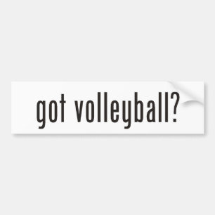 got volleyball? bumper sticker