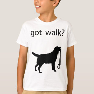 Got walk? Big dog with leash, very cute! T-Shirt