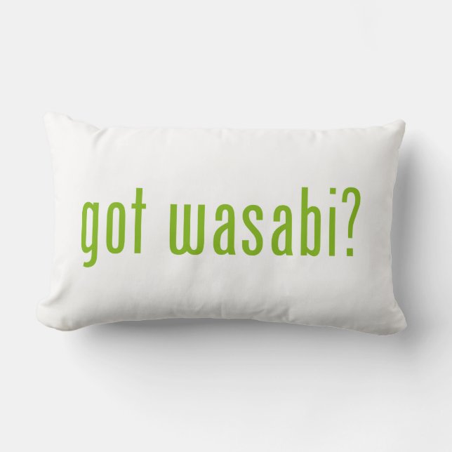 got wasabi? lumbar cushion (Front)