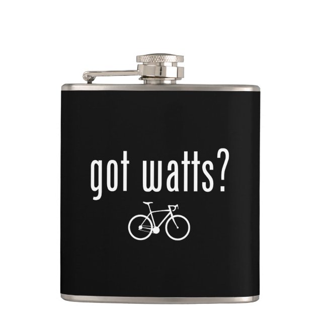 Got Watts Cycling Hip Flask (Front)