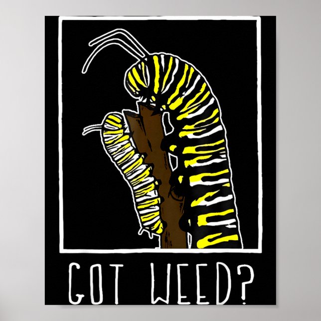 Got Weed Funny Monarch  Poster (Front)