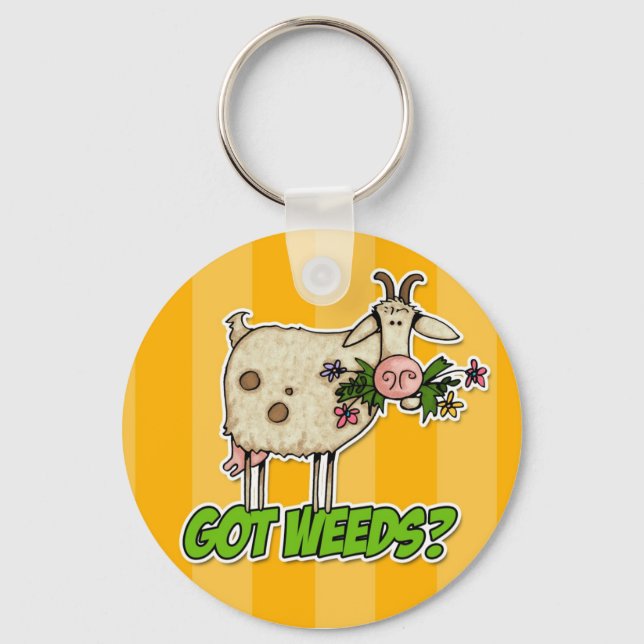 got weeds goat key ring (Front)