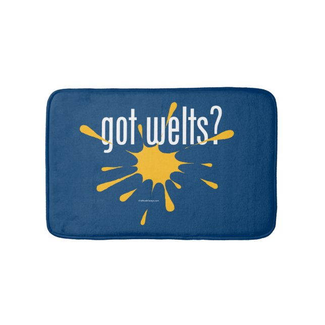 got welts? bathroom mat (Front)