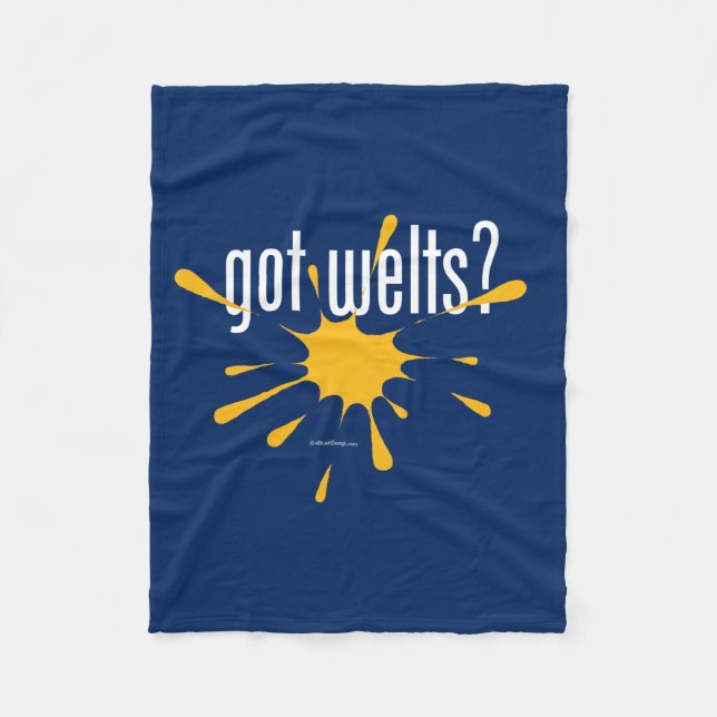 got welts? fleece blanket (Front)