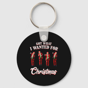 Got What I Wanted For Christmas, Trump Dance Santa Key Ring
