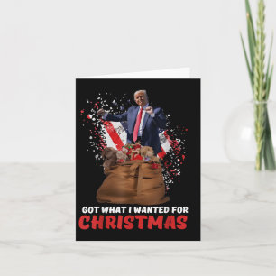 Got What I Wanted For Christmas - Trump Won 2024 Card