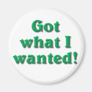 Got What I Wanted Magnet