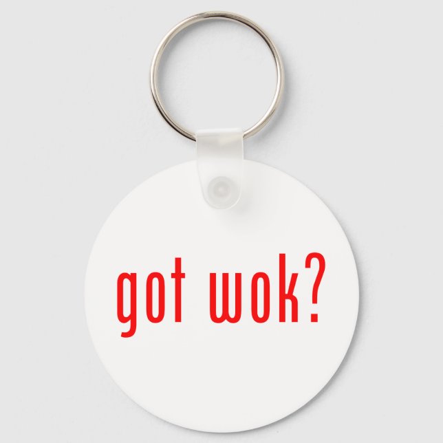 got wok? key ring (Front)