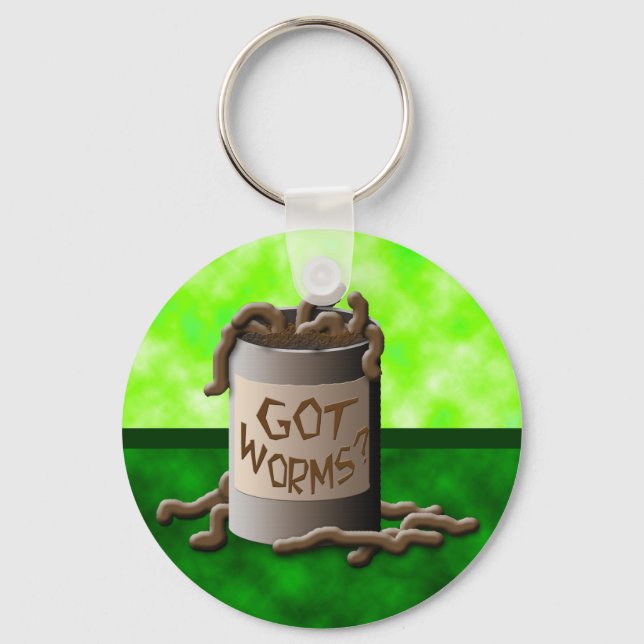 Got Worms? Key Ring (Front)