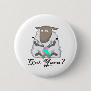 Got Yarn? T-shirts and Gifts. 6 Cm Round Badge