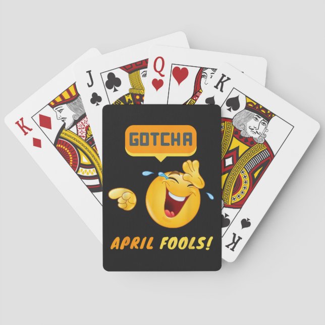 GOTCHA - April Fool's Day Funny Playing Cards (Back)