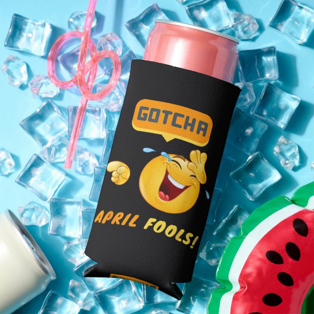 GOTCHA - April Fool's Day Funny Seltzer Can Cooler (In Situ Summer)
