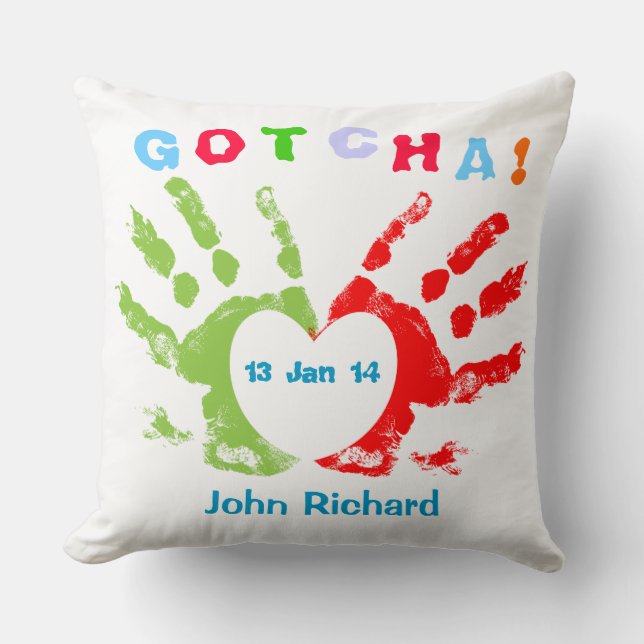 Gotcha Day! Cushion (Front)