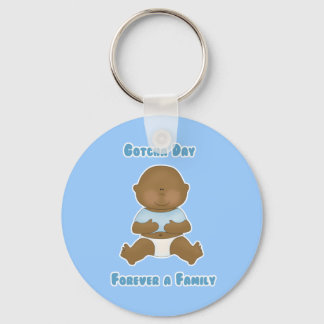 Gotcha Day Forever a Family boy Key Ring