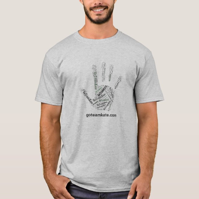 GoTeamKate Men's T-Shirt Grey (Front)