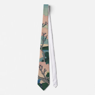 Goten-yama Hill Hokusai Japanese Fine Art Tie
