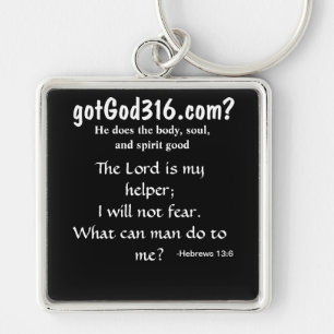 gotGod316.com Square Keychain