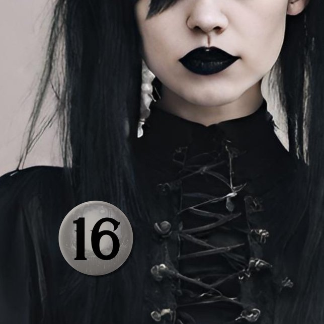 Goth Birthday age badge Gothic grunge dark (Creator Uploaded)