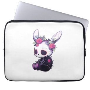Goth Bunny Gothic Outfit Cute E-Girl Kawaii Rabbit Laptop Sleeve