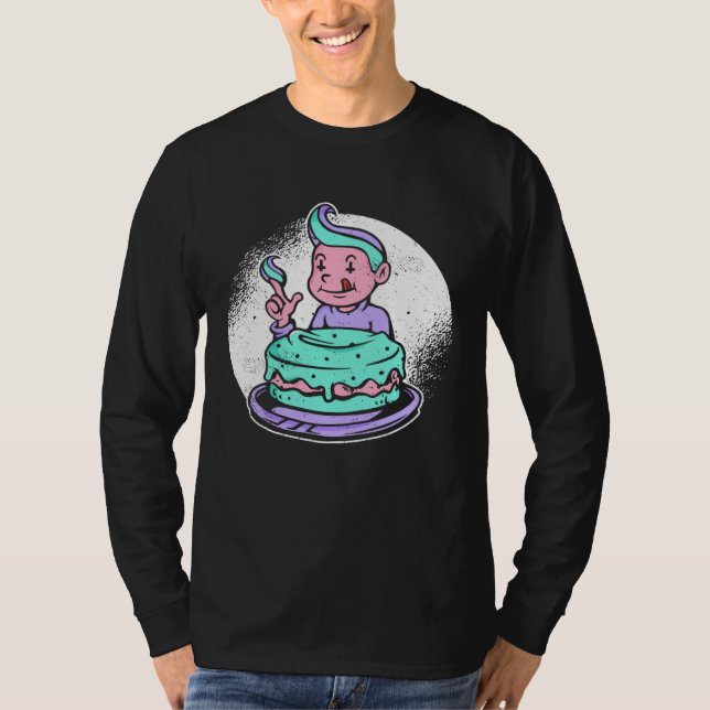 Goth Cake Pastel Goth Aesthetic Gothic Emo Clothes T-Shirt (Front)