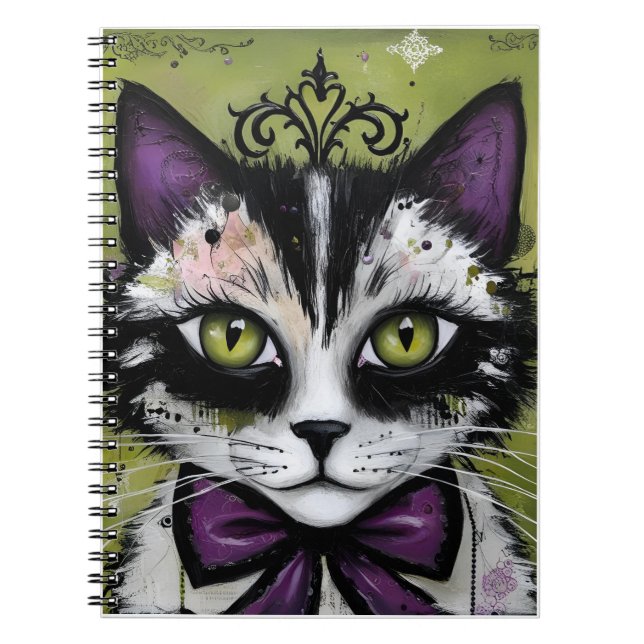 Goth Cat Notebook (Front)