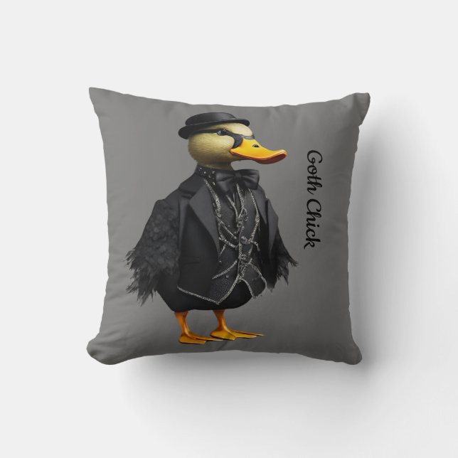 Goth Chic Gothic Chicken Cushion (Front)