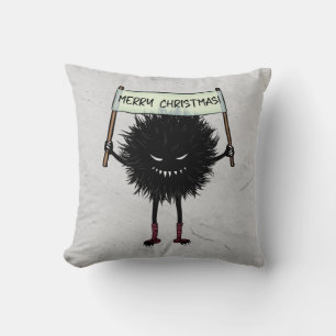 Goth Christmas Character Evil Bug Cushion