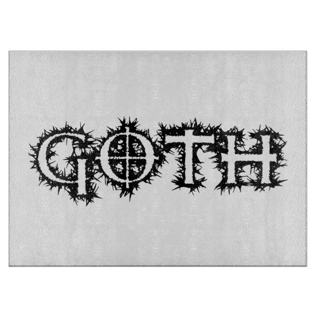 Goth Cutting Board (Front)