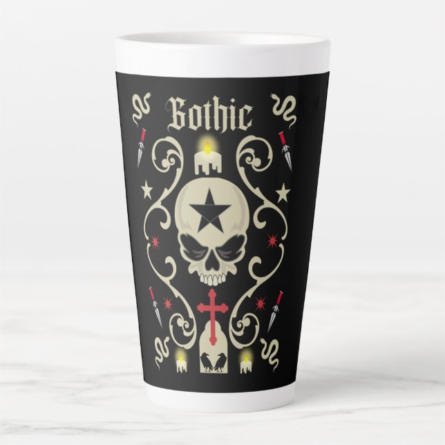 Goth Day 22 May  Latte Mug (Front)