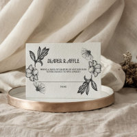 Goth Diaper Raffle Baby Shower Tattoo Flowers Rock