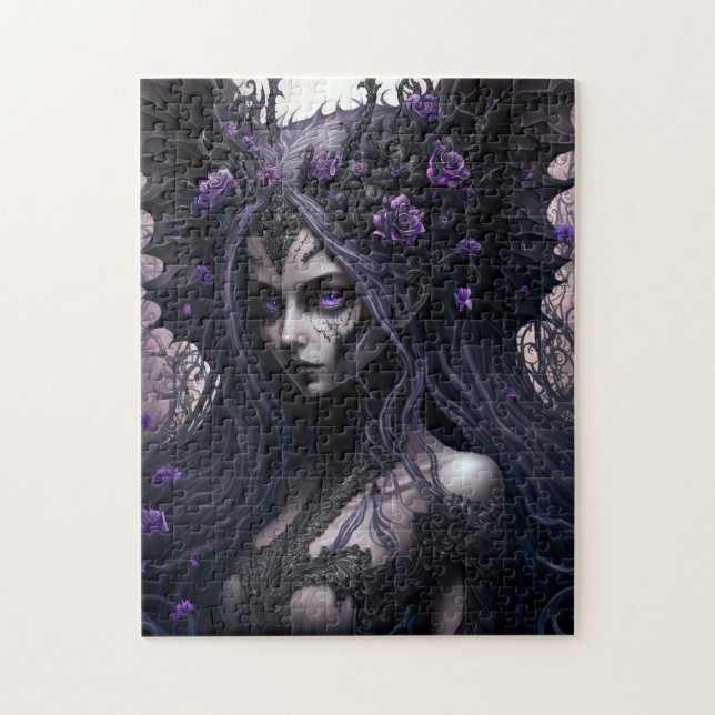 Goth Fairy Dark Fantasy Art Jigsaw Puzzle (Vertical)