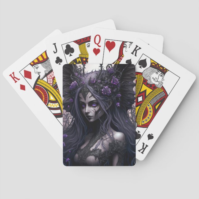 Goth Fairy Gothic Fantasy Art Playing Cards (Back)