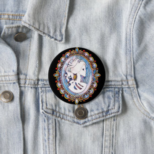 Goth Girl 7.5 Cm Round Badge