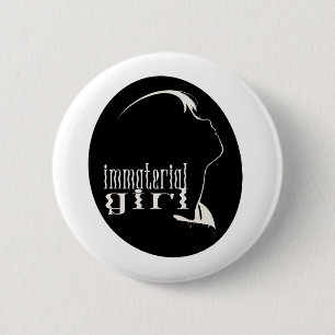 Goth Girl Aesthetic Material Girl Dead Ghost Girl 6 Cm Round Badge