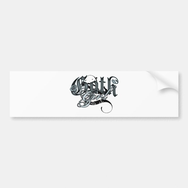 Goth Girl Bumper Sticker (Front)