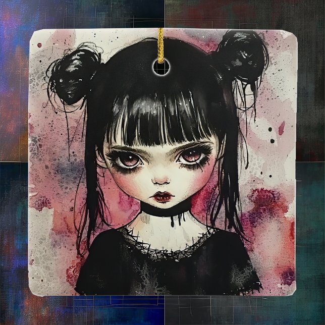 Goth Girl  Ceramic Ornament (Creator Uploaded)