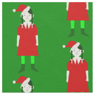 goth girl gothic christmas creepy fabric