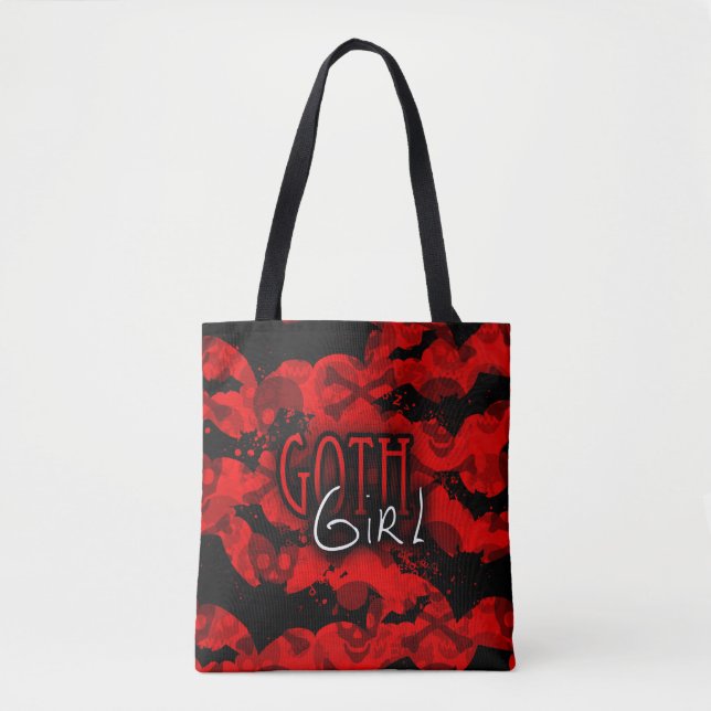 Goth Girl Tote Bag (Front)