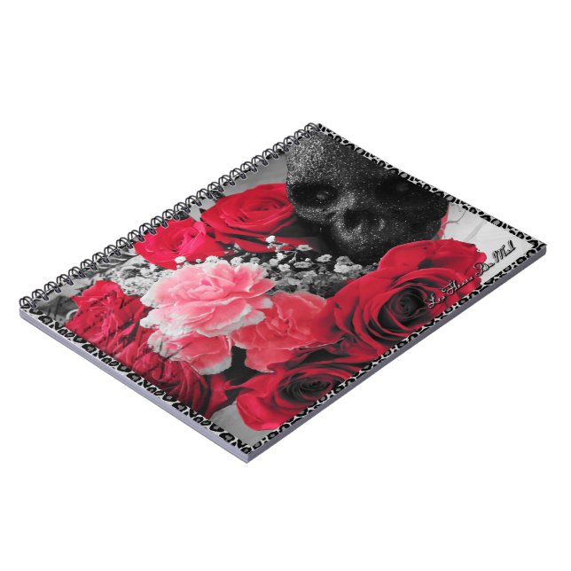 Goth Glam Spiral Notebook (Left Side)