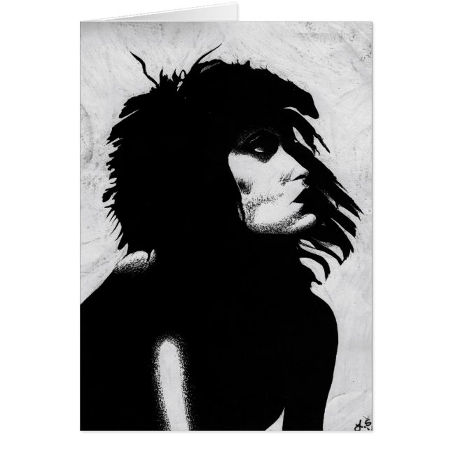 Goth Goddess Woman Portrait Iconic Fashion Art (Front)