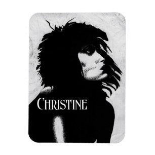 Goth Goddess Woman Portrait Iconic Fashion Art Magnet