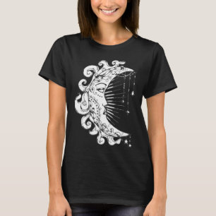 Goth Gothic Horror Occult Emo Aesthetics Moon Spir T-Shirt
